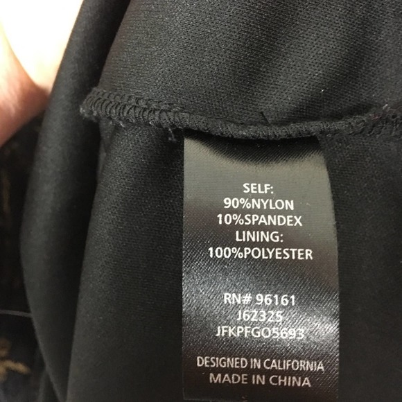 Funky 90s y2k Goth Wanna Be Black Lace Dress with Gold - Picture 7 of 7